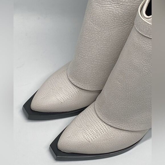 Givenchy Shark Lock Cowboy Ankle Boots In Aged Leather size 39 - Picture 4 of 15